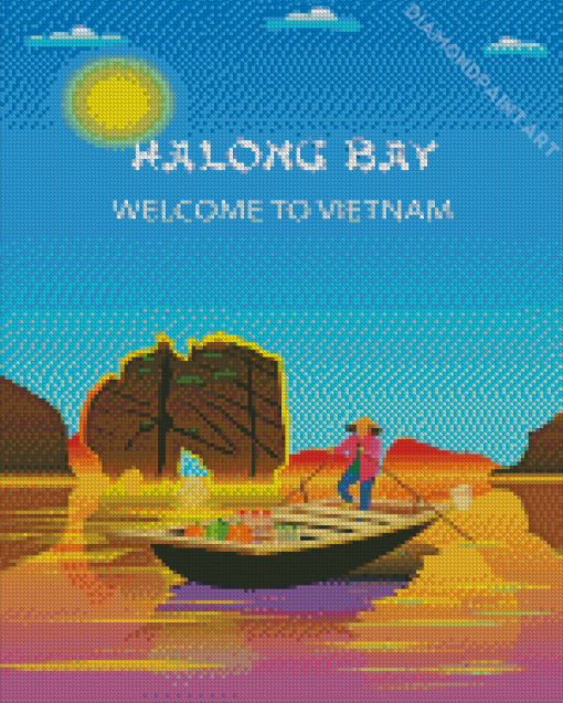 Aesthetic Halong Bay Poster Diamond Painting