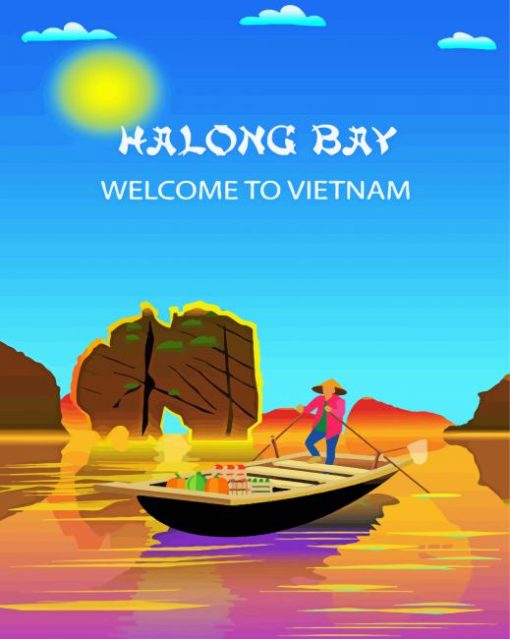 Aesthetic Halong Bay Poster Diamond Painting