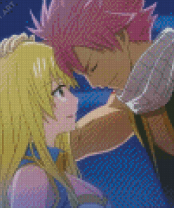 Aesthetic Lucy And Natsu Diamond Painting