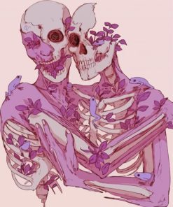 Aesthetic Romance Skull Diamond Painting