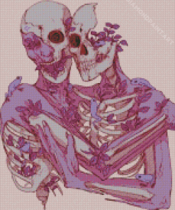 Aesthetic Romance Skull Diamond Painting