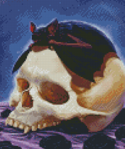 Aesthetic Vampire Skull Diamond Painting