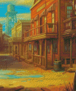 Aesthetic Western Building Diamond Painting