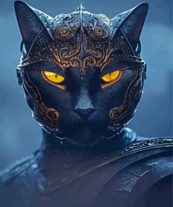 Aesthetic Cat Warrior Diamond Painting