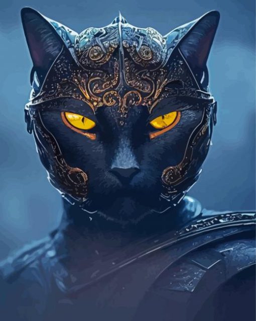 Aesthetic Cat Warrior Diamond Painting