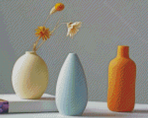 Aesthetic Flower Vases Diamond Painting