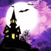 Purple Halloween Night Diamond Painting