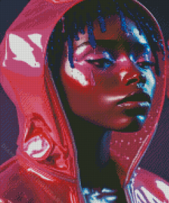 African Neon Lady Diamond Painting