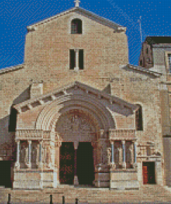 Arles Cathedral Building Diamond Painting