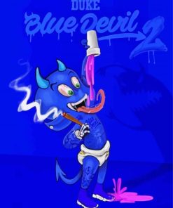 Baby Blue Devil Diamond Painting