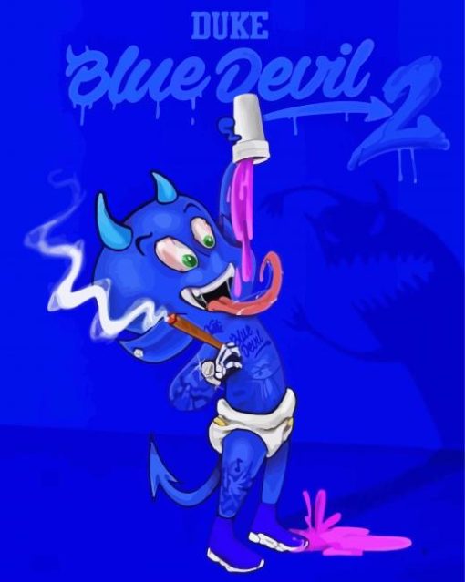 Baby Blue Devil Diamond Painting