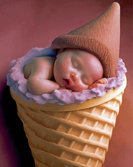 Baby Born Ice Cream Diamond Painting