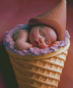 Baby Born Ice Cream Diamond Painting