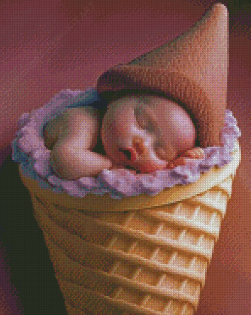 Baby Born Ice Cream Diamond Painting