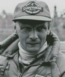 Black And White Niki Lauda Diamond Painting