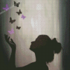 Butterflies And Woman Silhouette Diamond painting