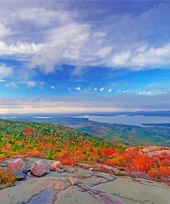 Cadillac Mountain USA Diamond Painting