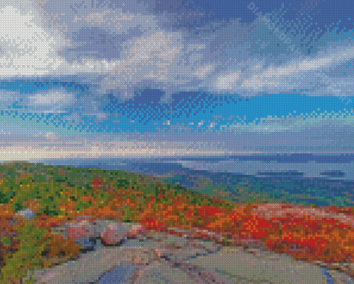 Cadillac Mountain USA Diamond Painting