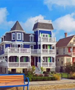 Cape May Houses Diamond Painting