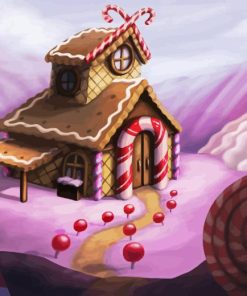 Cartoon Candy House Diamond Painting