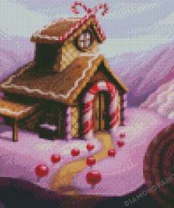 Cartoon Candy House Diamond Painting