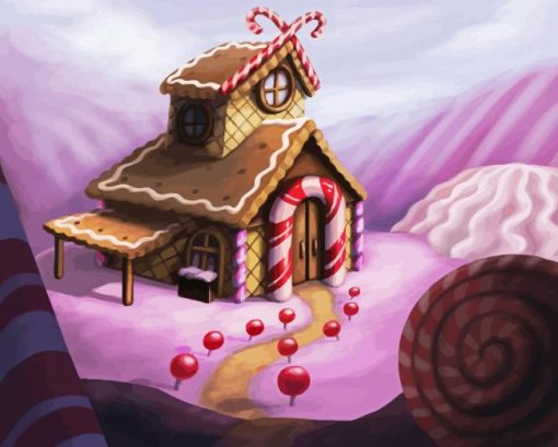 Cartoon Candy House Diamond Painting