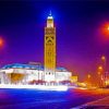 Casablanca Mosque At Night Diamond Painting