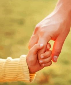 Child And Adult Holding Hands Diamond Painting