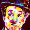 Colorful Charlie Chaplin Art Diamond Painting