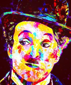 Colorful Charlie Chaplin Art Diamond Painting