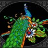 Colorful Peacock Bird Mandala Diamond Painting