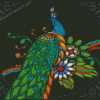 Colorful Peacock Bird Mandala Diamond Painting