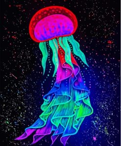 Cool Neon Jellyfish Diamond Painting