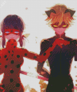 Miraculous Ladybug And Cat Noir Diamond Painting