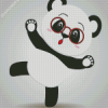 Cute Panda With Glasses Diamond Painting