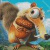 Cute Scrat Diamond Painting