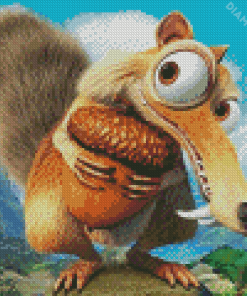 Cute Scrat Diamond Painting