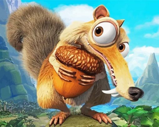 Cute Scrat Diamond Painting