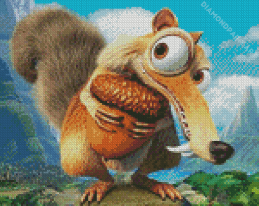 Cute Scrat Diamond Painting