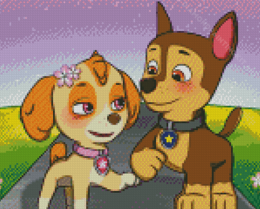 Cute Paw Patrol Diamond Painting