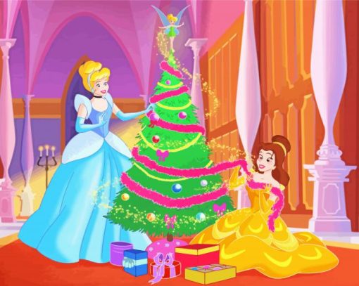 Princesses Disney Christmas Diamond Painting