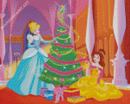 Princesses Disney Christmas Diamond Painting