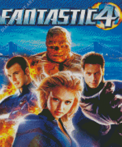 Fantastic Four Poster Diamond Painting