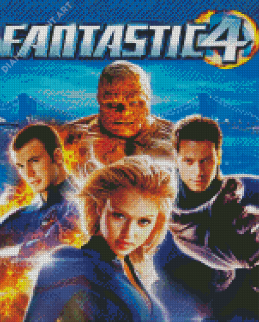 Fantastic Four Poster Diamond Painting