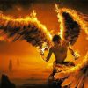 Fire Male Angel Diamond Painting