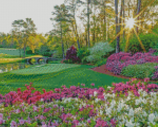 Flowering Augusta Golf Diamond Painting