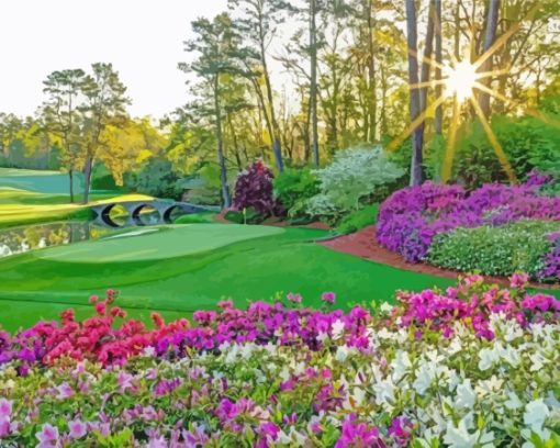 Flowering Augusta Golf Diamond Painting