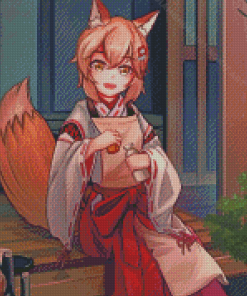 Fox Girl Anime Diamond Painting