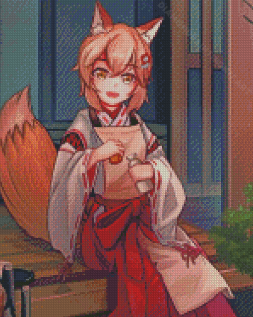 Fox Girl Anime Diamond Painting