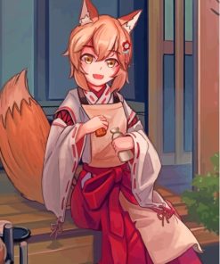 Fox Girl Anime Diamond Painting